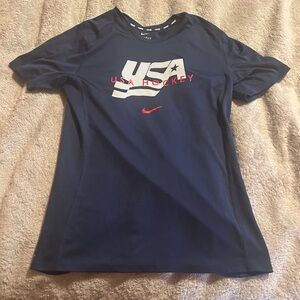 Navy blue USA hockey Nike T-shirt